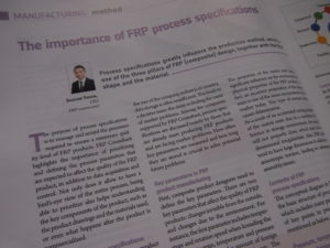 Article regarding Process Specs in JEC Composite Magazine