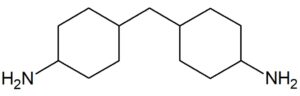 4,4'-メチレンビス（シクロヘキシルアミン）の構造式