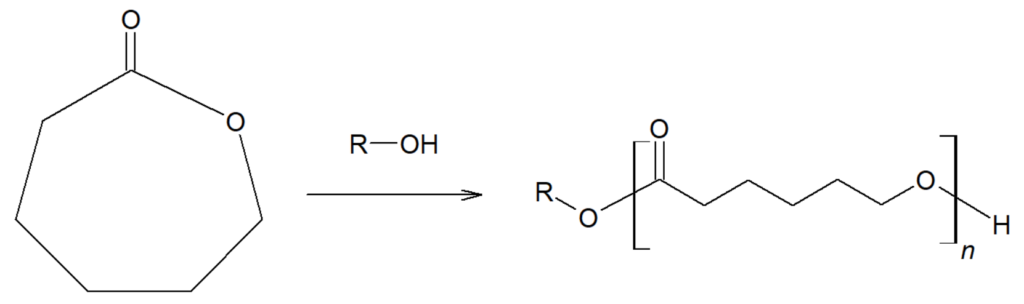 polycaprolactoneの開館重合反応